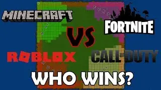 AOC2: Minecraft vs Fortnite vs Roblox vs Call of Duty Who Wins? (GRIDS 32x32)