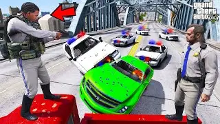 Franklin and Trevor Become The Most Dangerous Sheriff's Officers in GTA 5 | SHINCHAN and CHOP