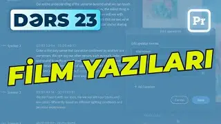Filmin sonundakı yazıları necə yazaq? / Adobe Premiere Pro / Dərs 23