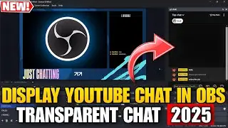 How to display YouTube Chat In OBS Studio Custom Docks | Add Transparent Live Chat 2025