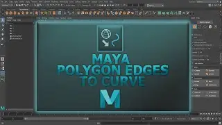 Polygon Edges to Curve | Maya Tutorial
