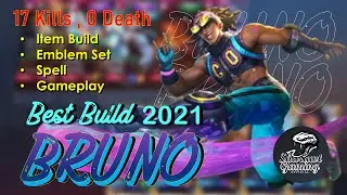Bruno Best Build 2021 Gameplay, Emblem set & Spell | Mobile Legends : Bang Bang | SG OFFICIAL