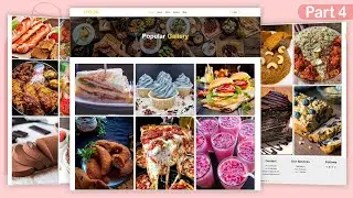 Complete Food & Restaurant Website Design Using | HTML & CSS | PART 4