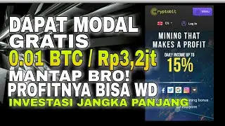 DAPAT 0.01BTC / Rp3,2jt UNTUK MODAL INVESTASI | PROFITNYA BISA KITA WD BRO | INVESTASI GRATIS