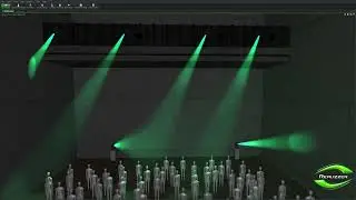 Световое шоу в Realizzer 3d и QLC+.SHAMAN,Григорий Лепс-Настоящий мужчина.