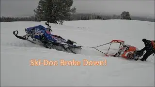 Ski-Doo Broke down! Togwotee day 5