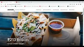 zomato clone investor page top navbar using html css only