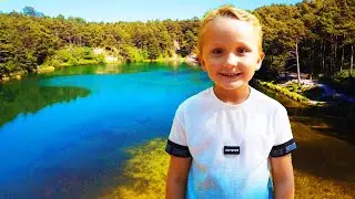 Maxi Visits The Blue Poole in Dorset | Kids Travelling