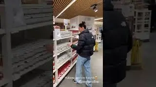 Yasemin Özilhan market alışverişinde 