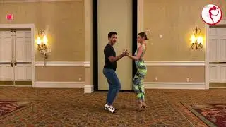 StepFlix Bachata Sensual Fundamentals | class 5: hand toss | Jovanny & Anastasia