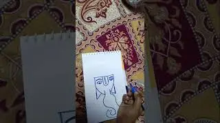Ganpati Bappa✨#ganpatistatus #ganpatiart #drawing #art #like #comment #subscribe