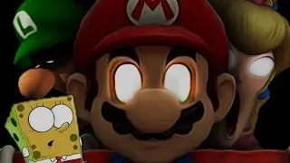 BoB Esponja jogando MARIO.EXE