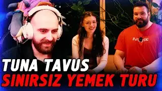 MEMREYILDIZ TUNA TAVUS SINIRSIZ YEMEK TURU w/ MERYEMCAN İZLİYOR!