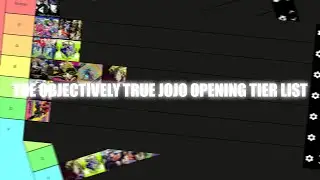 The OBJECTIVELY True JoJo Opening Tier List (3AM Edition)