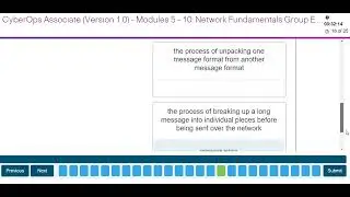 Modules 5 - 10 Network Fundamentals Group Exam - CyberOps 1.0
