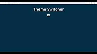 🌗 Built a Theme Switcher App! 🎨