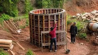 He spent just $1,000 and 2 months building an amazing tiny home from concrete pipes