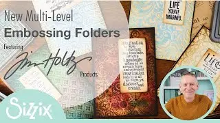 First Look at the New Tim Holtz Multi-Level Embossing Folders