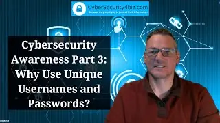 Cybersecurity Awareness Part 3: Why Use Unique Usernames and Passwords?
