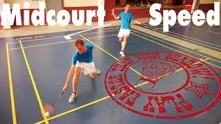 Badminton Speed Footwork Drill - Midcourt