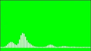 music lines spectrum non copyright | audio spectrum green screen background | all green intro
