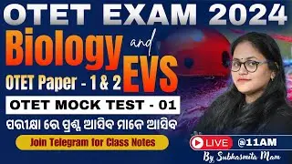 OTET Exam 2024 || OTET Biology Class || OTET EVS Class || OTET Class || OTET Paper 1 & 2 Class 
