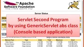 Servlet Second Program by using GenericServlet abstract class(Console based application)