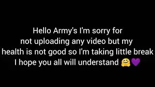 I'm sorry 💜