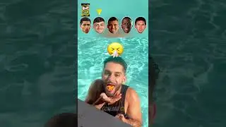 Football Players Food & Drink Challenge + Messi 😍🍗 