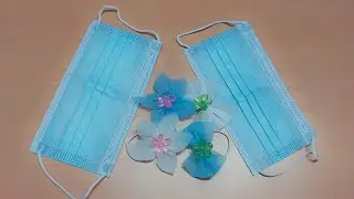 Hair accessories from mask#best out of waste