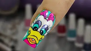 Cartoon nail art/Deisy Mickey Mouse/Nail Art ❤️😍