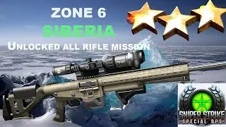 Campaign Zone 6 Siberia Unlocked all Rifle mission Sniper Strike : Special Strike ( iOS & Android )