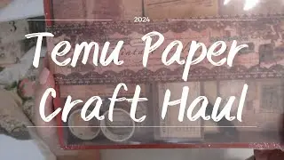 Temu Paper craft Haul using credits!