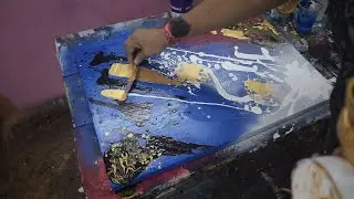 Colorful Abstract Painting / Fun With Acrylics / Mikael Brandrup