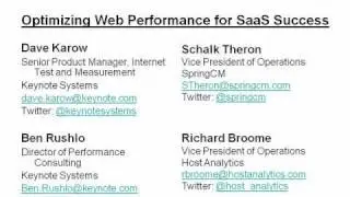 Optimizing Web Performance for SaaS Success
