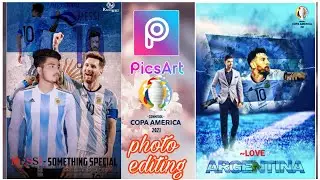 Copa America Photo Editing @Argentina 2021| Picsart Photo Editing | RHR