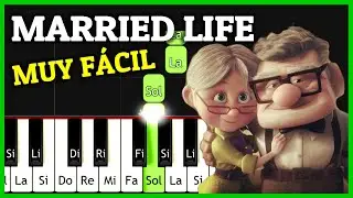 How to Play MARRIED LIFE on Piano Tutorial (Synthesia) UP Easy Sad Song