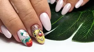 Милота на Ногтях! Дизайн ногтей Ёжик!