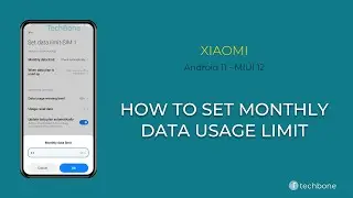 How to Set Monthly Data usage Limit - Xiaomi [Android 11 - MIUI 12]