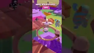 Clasificamos de primeros entrando por el aro de oro en fall Guys con mis skin de Hello Kitty 🙀