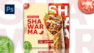 Poster Design in Photoshop | Fast food Poster Design | Banner design in Photoshop