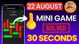 22 AUGUST Mini Game Hamster Kombat | Hamster Kombat Key | Mini Game Puzzle (Solved 100%)