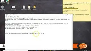 How to create a batch file to run backups