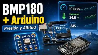 28 Curso Arduino - Módulos - BMP180 - Arduino Uno, Esp8266, Esp32