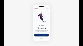 Get Started Mobile UI for Sky Sports | 7 days design challenge (Day 1)
