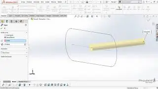 SolidWorks Parça 26 Süpürerek Katı Oluşturma Komutu