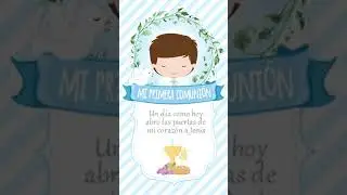 Invitacion Primera Comunion Animada