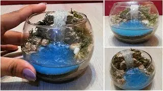 Miniature Waterfall Diorama DIY  / resin waterfall