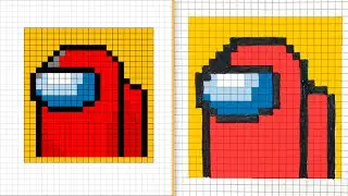 Among us - Exceldraw & Pixel art