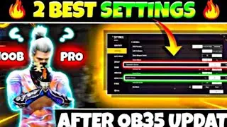 new gameplay after ob35 update auto headshot settings 😱 auto glowall setting 😱 #newcharacter #ff